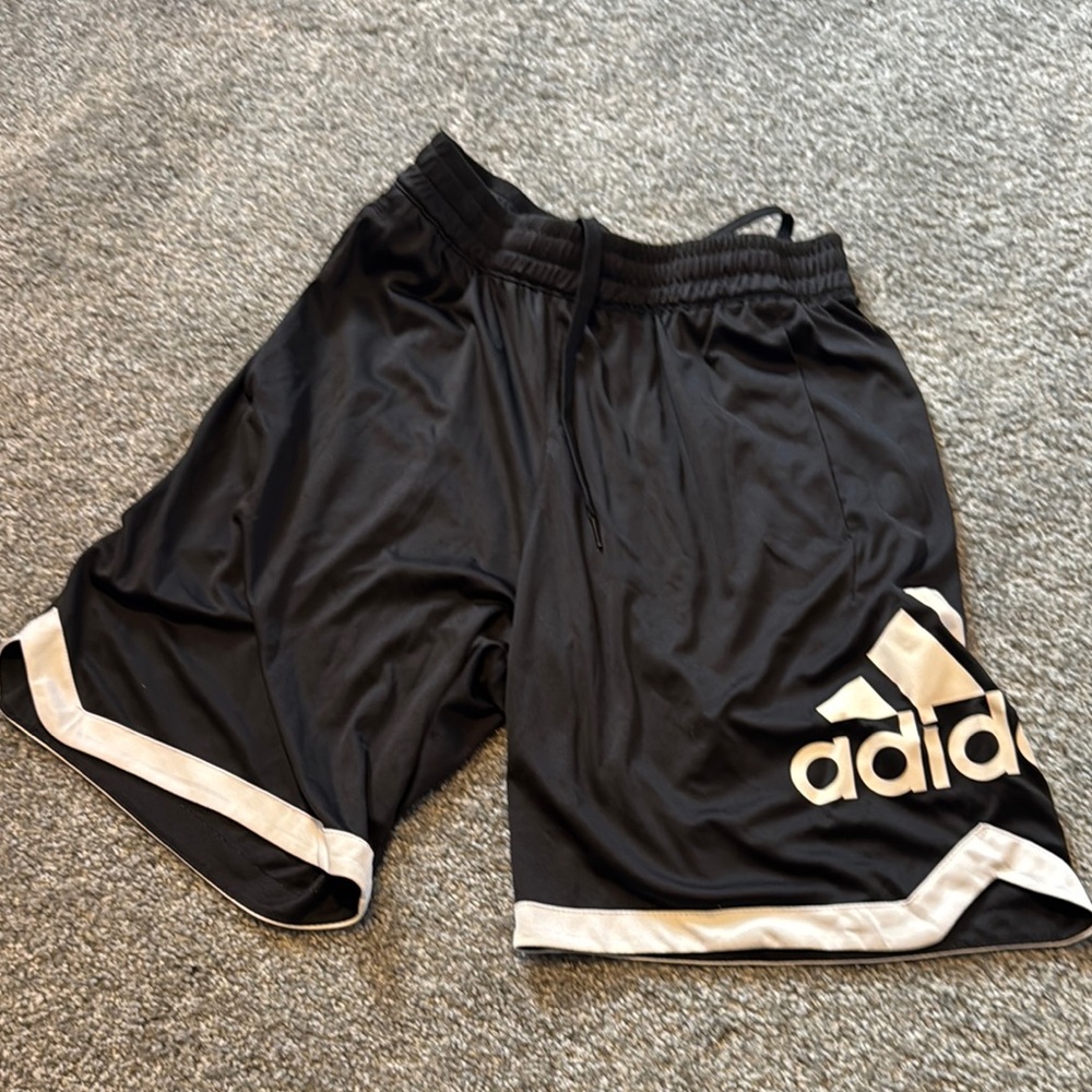 Adidas Men's Black Athletic Shorts